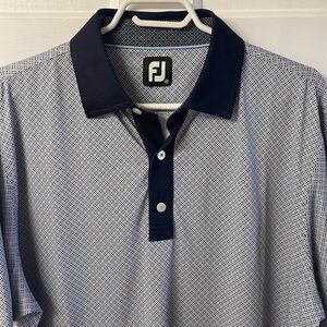 FootJoy Navy and White Polo Shirt
